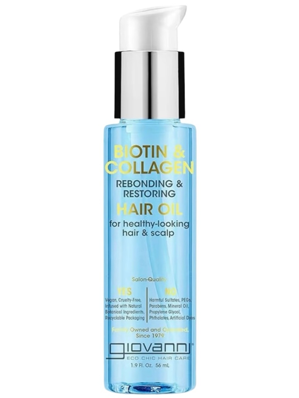 3/$12 Giovanni Biotin & Collagen Rebonding & Restoring Hair Oil 1.9oz